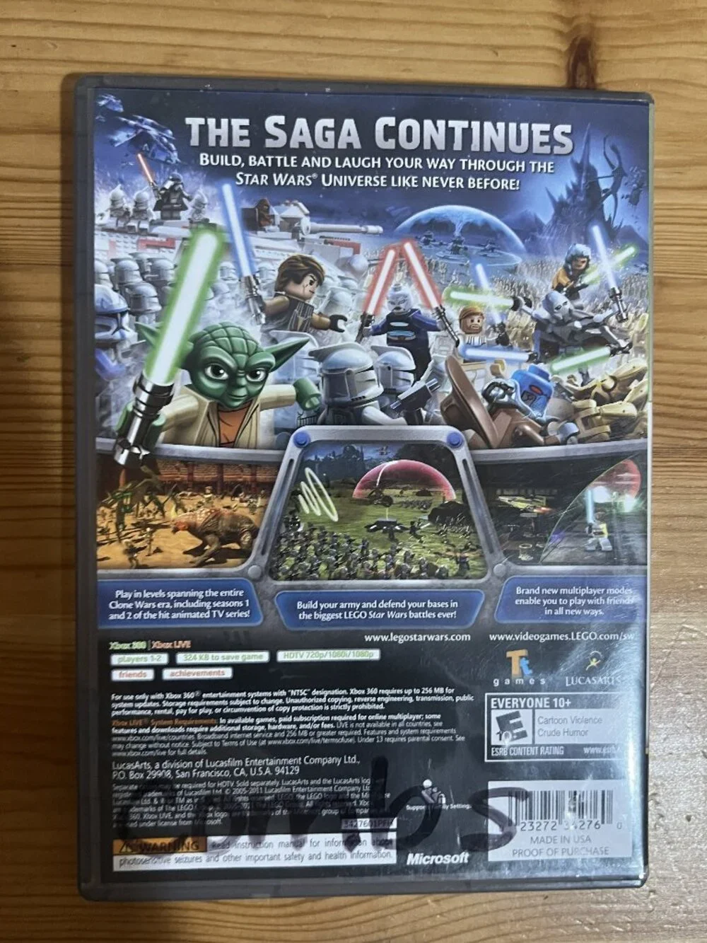 LEGO Star Wars III: The Clone Wars Microsoft Xbox 360 Used Good Condition $15